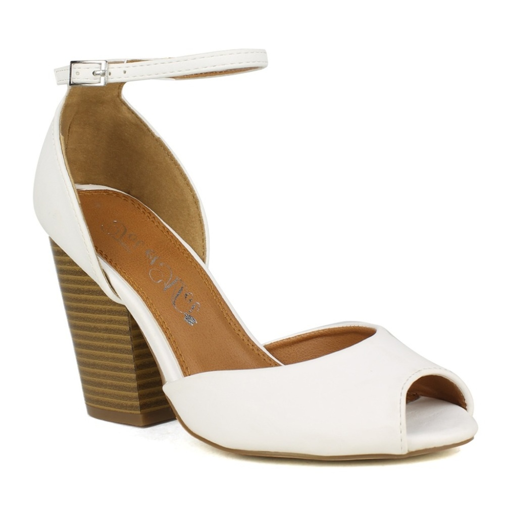 Risotto-01 D'orsay upper Peep-toe High Heel